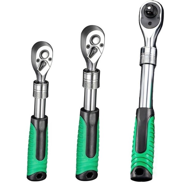 "Eurowagens 1-Teilig RatschenschlüSsel 1/4\" 3/8\" 1/2\" Teleskop-StecknüSse"-image