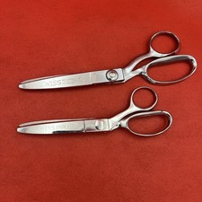 Vintage Wiss Pinking Shears Lot Of 2 USA Sewing Scissors Zig Zag Fabric Cutter