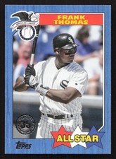 2022 Topps Frank Thomas 1987 35th Anniversary All-Stars Blue #87AS-24 Card