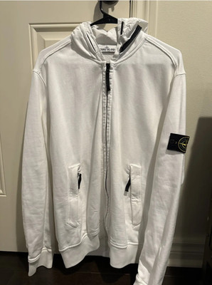 Stone Island Sweatshirt XL Hood zips into collar hoodie