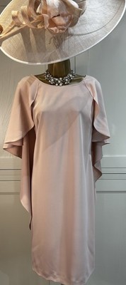 Gina Bacconi UK 18 hellrosa Kleid Hochzeit Mutter Braut Bräutigam Gast Rennen Party