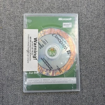 Window 7 Home Premium For Refurbished PCs (back-up)