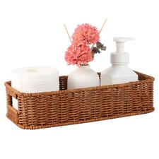 Toilet Tank Basket, Wicker Basket for Toilet Paper Storage,Small Baskets for ...