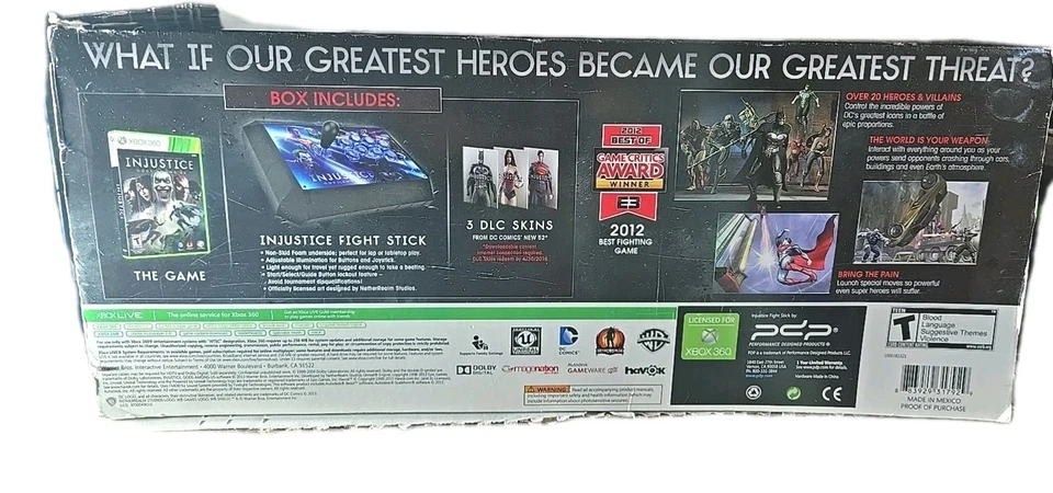Injustice: Gods Among Us Battle Edition Fight Stick / Arcade Pad (Xbox360) - Image 3 of 4