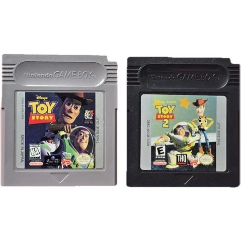 Toy Story 1 2 Game Boy Nintendo Original GB Lot 2 Disney Games Woody Buzzlight