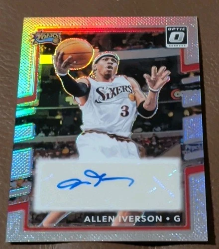 Allen Iverson Retro Series Signatures 2/25 2024-25 Donruss Optic 76ers