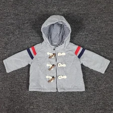Gap Jacket Boys 18/24 Months Baby Full Rope Button Hooded Outdoor Casual Play