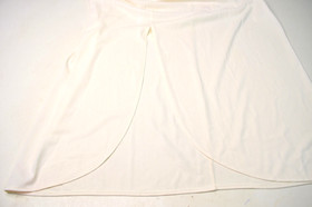 Sz M L Half Slip Henson Kickernick White Nylon Plain Long 37" 1960s