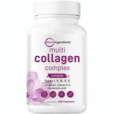 Micro Ingredients Multi Collagen Complex, 240 Capsules