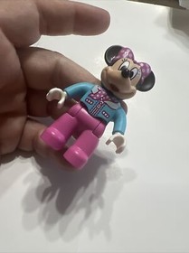 Lego Duplo Minnie Mouse Replacment Pink Blue Figure Cafe Airplane Set #10830 