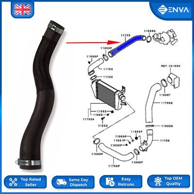 Turbo Outlet Air Intercooler Turbo Hose Pipe For Mitsubishi Pajero 2.5D 1505A377