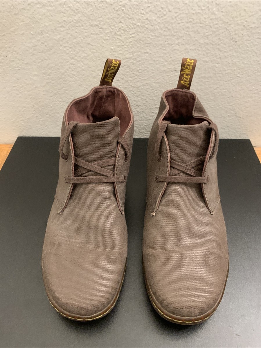 Dr. Marten’s Henrie Men’s Brown Chukka Canvas Boot Size 12 EUC Sussex Bear Track Slip Resistant Chukka Boots in Dark Brown  main image 3