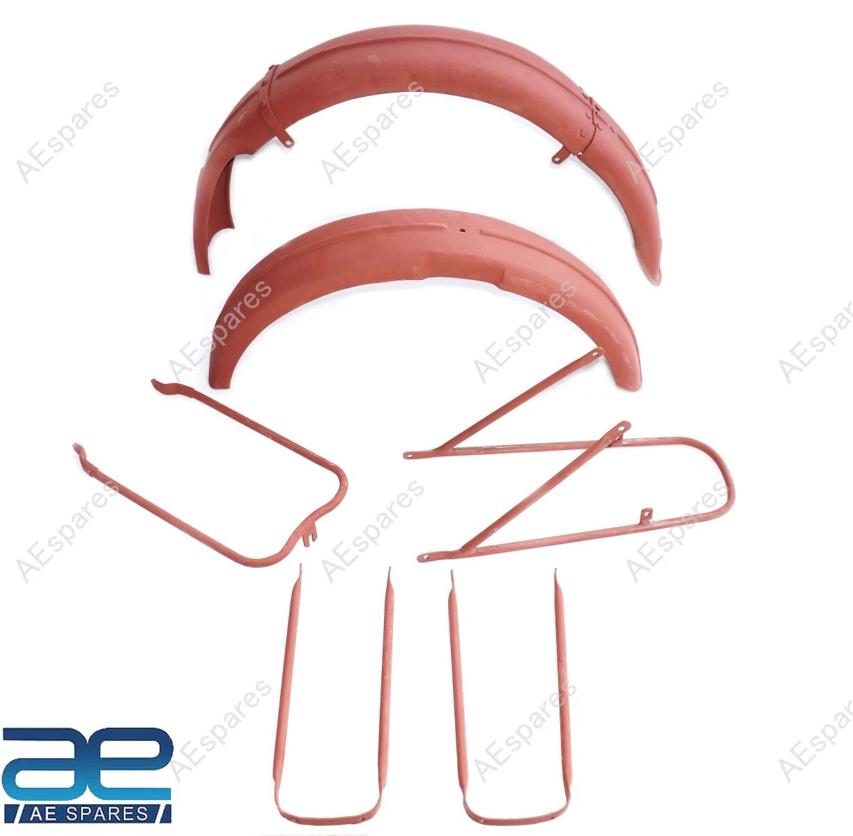 Front & Rear Mudguard with Stays Steel Primer Coated for Ariel WNG Motorcycle
