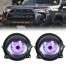 Demon Eye Headlights 2pcs 3.0'' LED Dynamic Devil Eyes Red/Blue/Green Headlight use Remote Control
