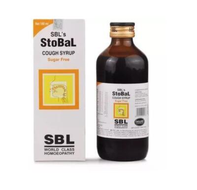 SBL Homeopathy Stobal Sugar Free Syrup (180ml) , 100% Homeopathic Formula
