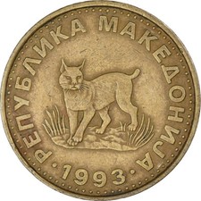 [#1316018] Münze, Mazedonien, 5 Denari, 1993