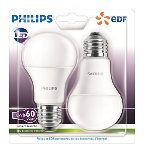 Lote 6 Bombillas LED Philips 13W (100W Equivalente) E27 4000K 1521lm – Blanco Neutro – Ahorro Energético