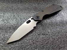 Duane Dwyer Custom DDC SnG Chisel Tanto, Faceted Spine, Stepped Ti, 3 5/8" Knife