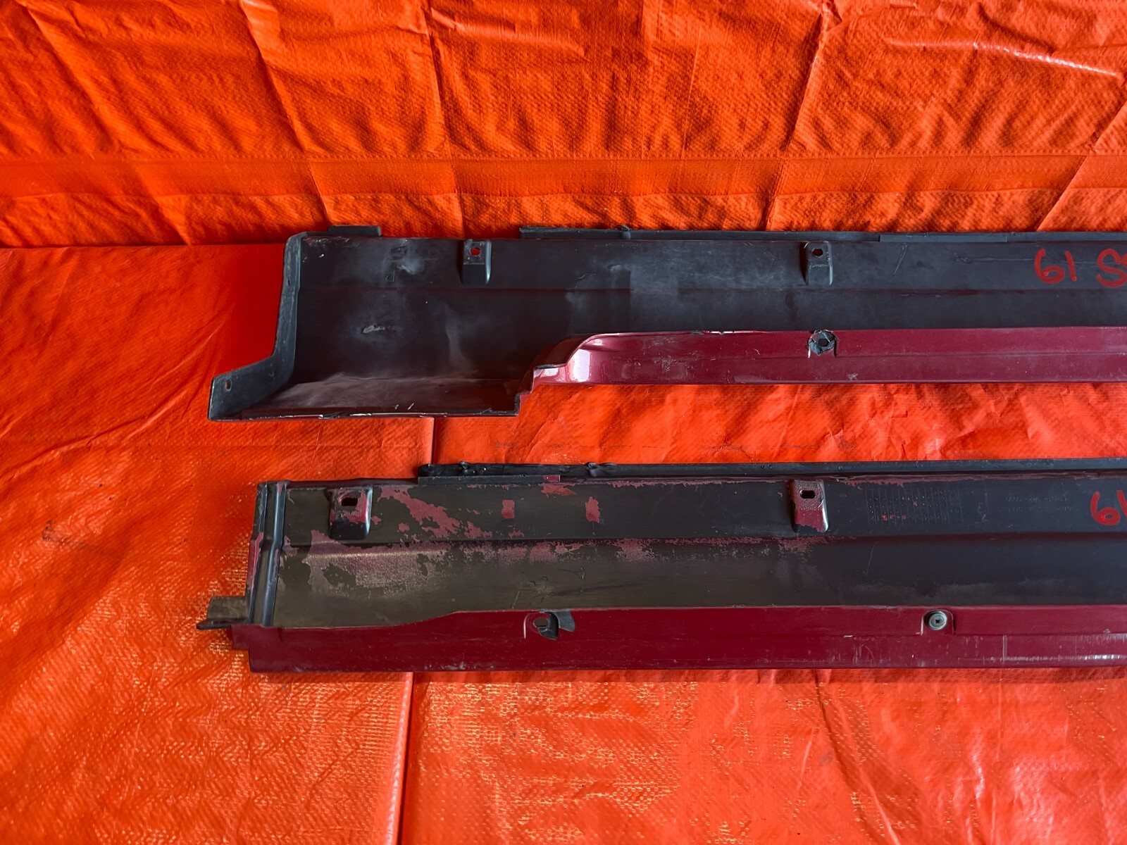 8891 HONDA CRX SIDE SKIRT ROCKER MOLDING SET LEFT RIGHT SKIRTS