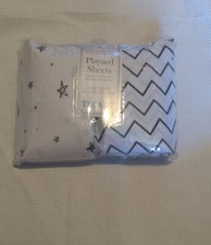 TL Care 100 cotton printed knit fitted crib 27x39" playard sheet/mattress 2pk.