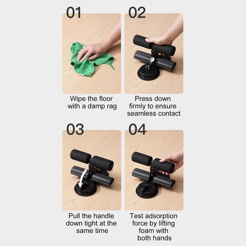 Sit Up Assistant Bar With Resistance Band Abdominal Core Training Sit Up Foot - Picture 4 of 15