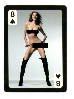 1 x Spielkarte Single Arena Magazin Art Model 8 of Pik Q94