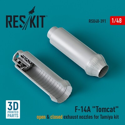 F-14A ''Tomcat'' offene & geschlossene Auspuffdüsen für Tamiya 1:48 ResKit RSU4...