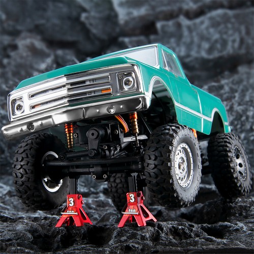 1/4Pair Metal Adjustable Jack Stands for 1/18 1/24 RC Car SCX24 AX24 TRX4M FCX24 - Picture 8 of 14