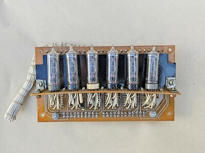 6X  IN-16  Nixie Tube  on Original Panel USSR Vintage Tested