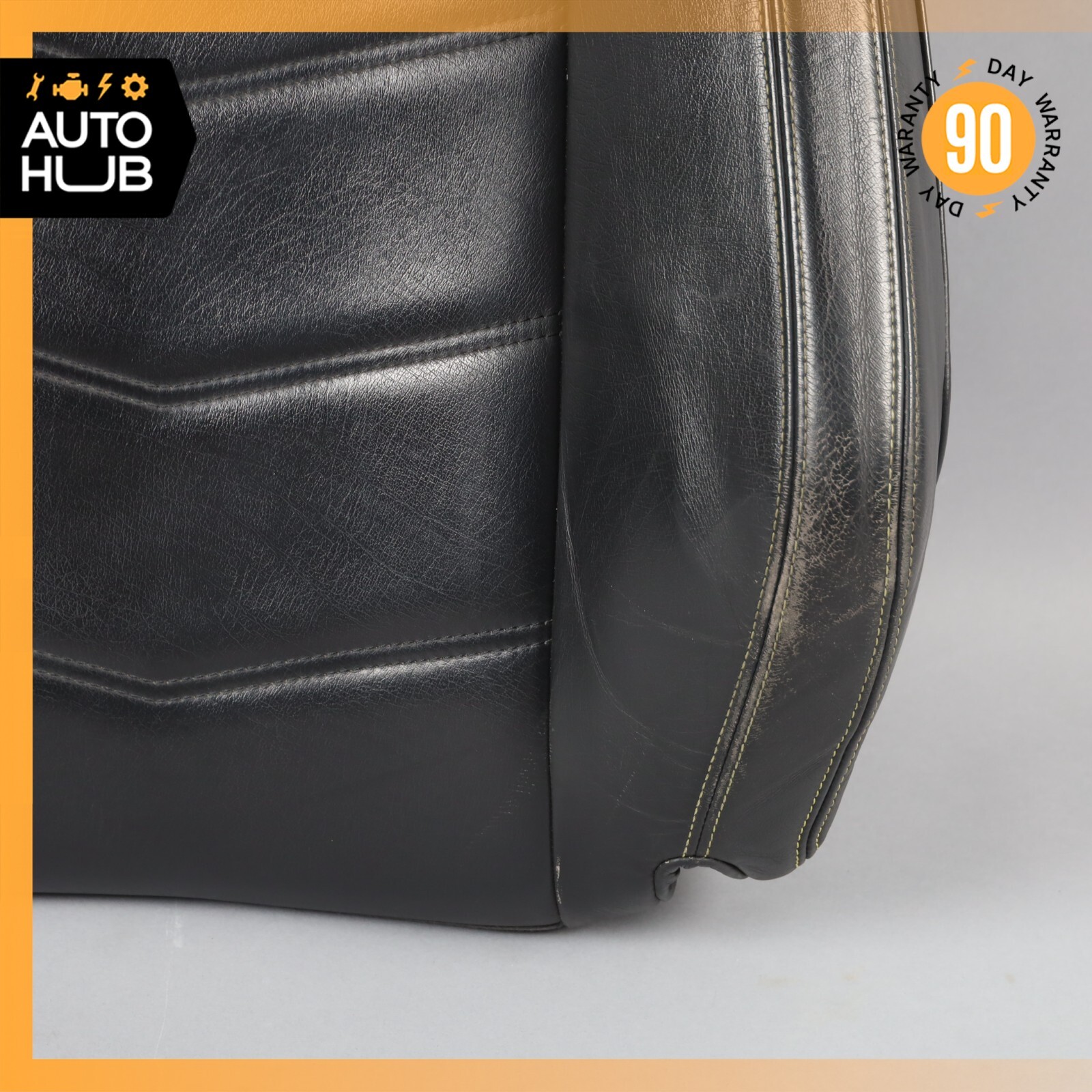 13-18 Maserati GranTurismo S M145 Front Left Top Upper Seat Cushion Black OEM