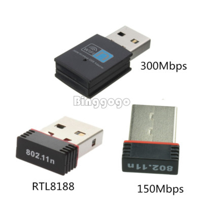 150/300Mbps Mini Wireless USB Wifi Adapter LAN-Antenne Netzwerk-Adapter New