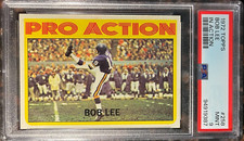 1972 Topps #258 Bob Lee PSA 9 MINT New York Giants Football Card