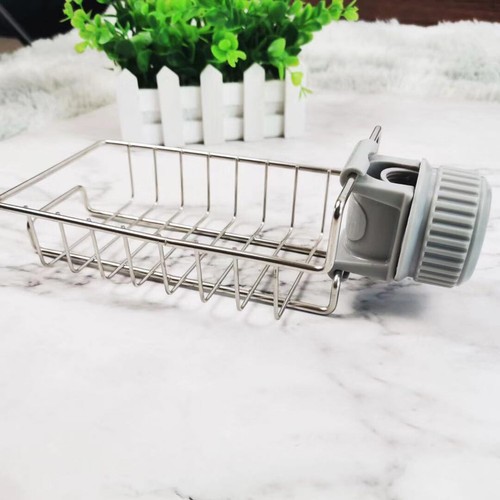 Drain Rack Storage Holder Shelf-Kitchen Sink Faucet Sponge Soap Cloth - 第 7/12 張圖片