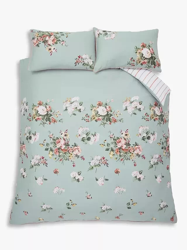 Laura Ashley Rosemore King Duvet Cover Set, Sage eBay