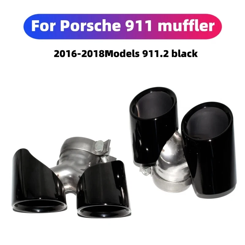 Tubo de escape para Porsche 911 2011-18 punta de tubo de escape de acero inoxidable Foto 4 de 4