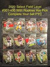 2020 SELECT FOOTBALL FIELD LEVEL COMPLETE YOUR SET YOU PICK CARD #301-400 PYC