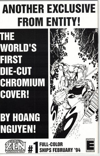 Zen Intergalactic Ninja #0 1993 Foil Cover Entity Comic {KOSTENLOSER VERSAND} - Bild 2 von 3
