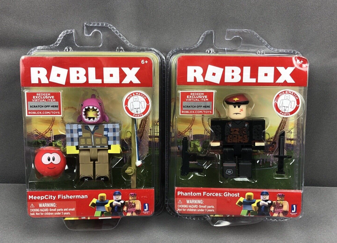 2 Roblox Figures Phantom Forces Ghost & Meep Fisherman New