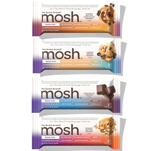 MOSH Variety Pack Protein Bars, 6pk, Keto Snack, Gluten-Free, No Added...
