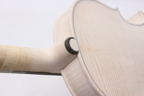 4/4 Professional Unfinished Handmade Violin One Piece Flame Maple Back Spruce - Bild 7 von 13