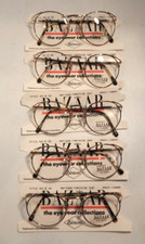 Vintage 5 Pc. Lot HARPER'S BAZAAR H.B. 20 Ant. Tortoise 49/21 Eyeglass Frame NOS