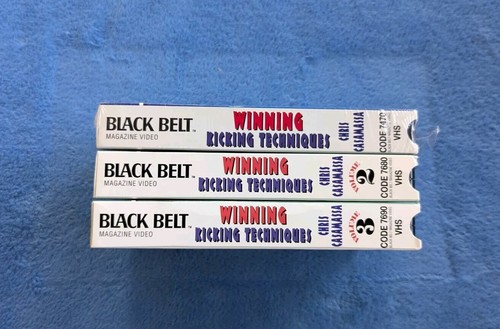 WINNING KICKING TECHNIQUES Vol. 1-3 VHS Tape Lot Chris Casamassa Black Belt RARE - Picture 2 of 3