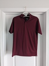 IZOD BOY'S POLO SHIRT SIZE XL 18/20 BURGUNDY APPROVED SCHOOL WEAR
