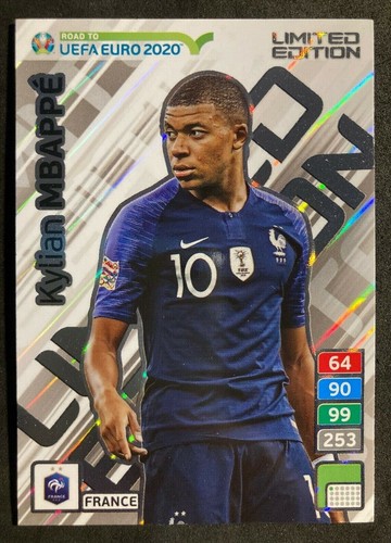Panini Adrenalyn Road To Euro Limited Edition Kylian Mbappe France Card Ebay