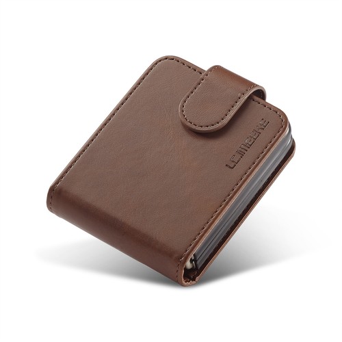 Classic Leather Shockproof Case Wallet Cover For Samsung Galaxy Z Flip 3 4 5 6 7 - Picture 21 of 46