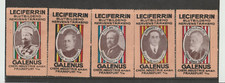 Estampillas de póster o anuncio alemanas 5 estampillas Galenus Leciferrin un tónico medicinal