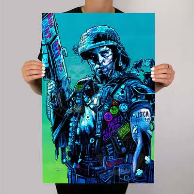 Aliens Corporal Dwayne Hicks Metallposter Weyland Yutani Nostromo USCM