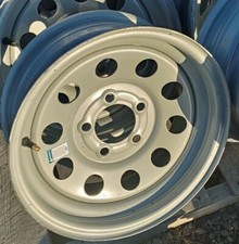 15- 5 Lug On 4.5 Trailer Wheel - Gray Circle - Used Ugly