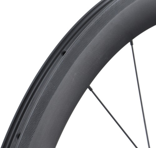 55mm Clincher wheelset carbon matt front rear 700C Road bike wheels rim brake - Picture 3 of 8