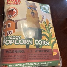 Puff Me Up Full Body Popcorn Corn Child 7-10 Years Old Nwt